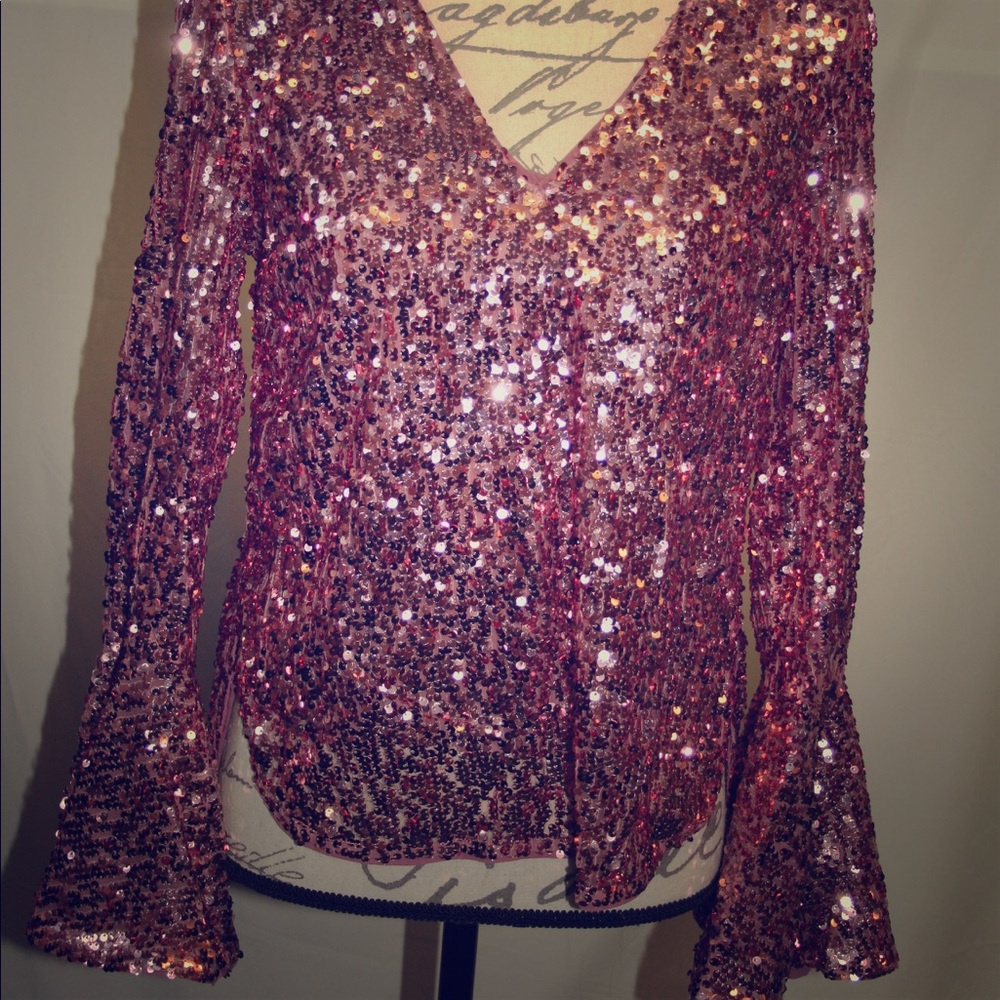 Anthropologie sparkle shirt